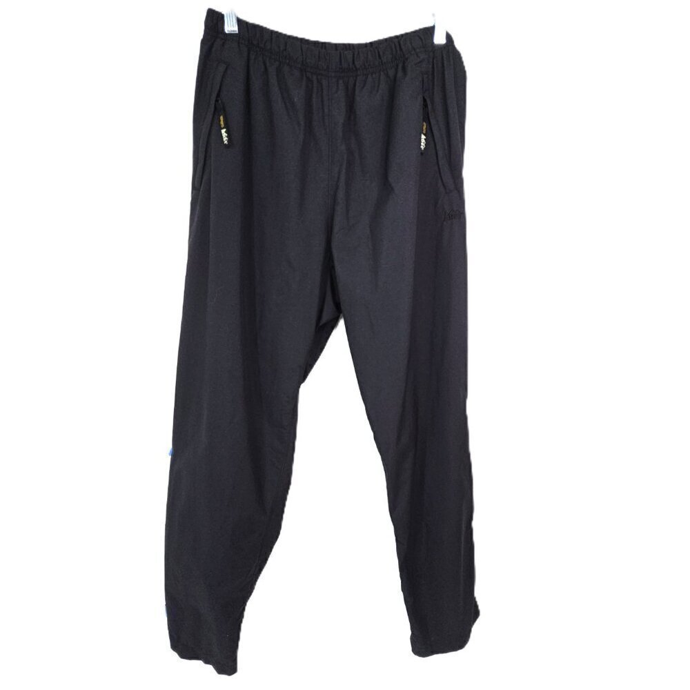 REI Men's UPF 50+ Hiking Ankle Zip Nylon Pants in Black Size L